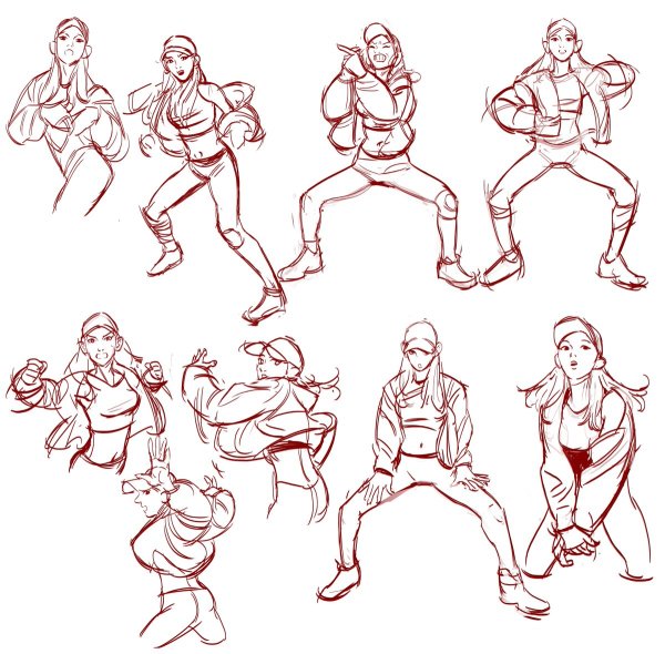 Крутые позы для рисования