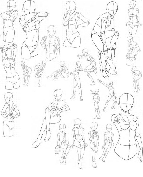 Интересные позы для рисования