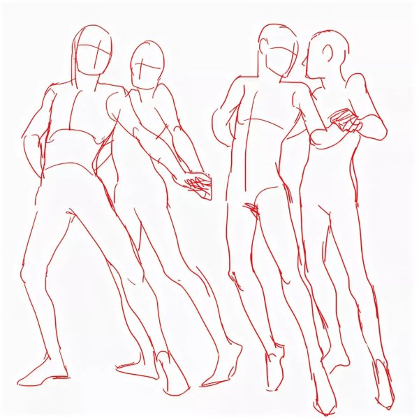 Позы человека для рисования