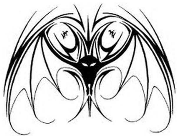 Тату летучая мышь