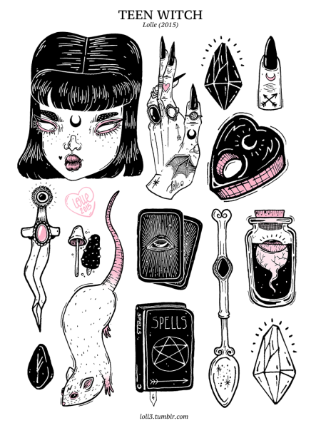 Готические наклейки