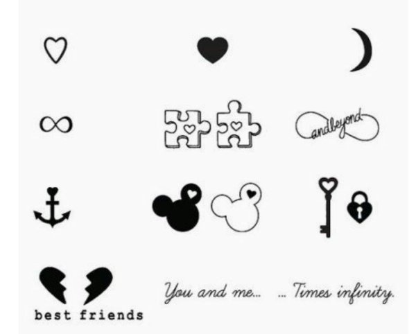 Маленькие рисунки тату для пары