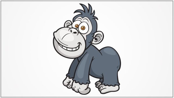Gorilla мультяшный