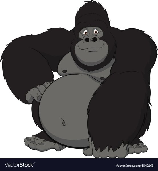 Горилла мультяшная