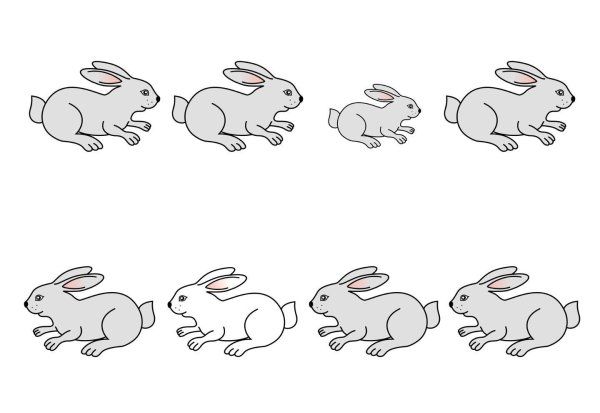 Маленький зайчик рисунок