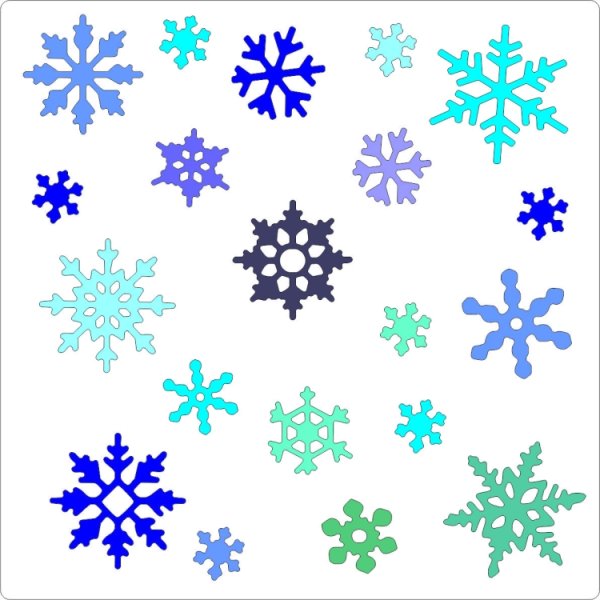 Нарисовать снежинку