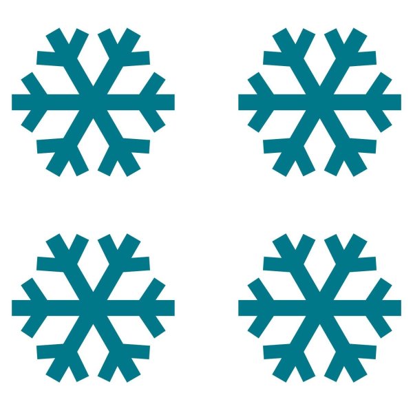 Трафареты снежинок для малышей