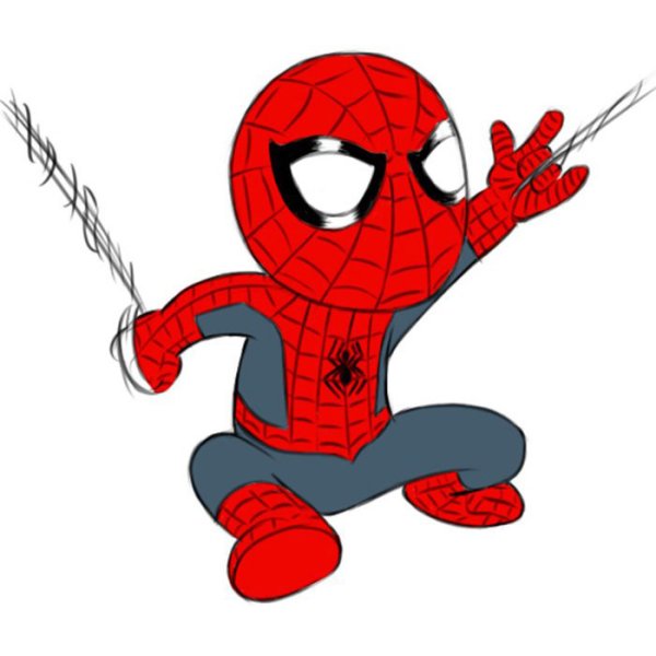 Spider man drawing easy