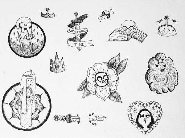 Эскизы маленьких тату