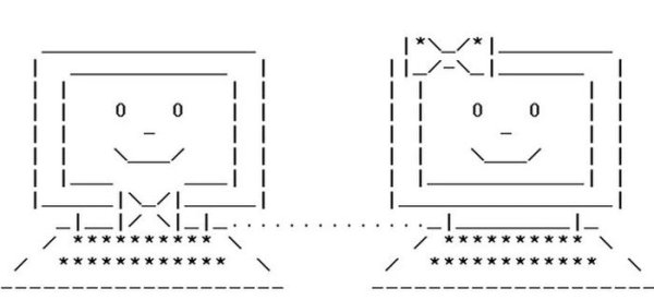 Рисунки с помощью символов клавиатуры