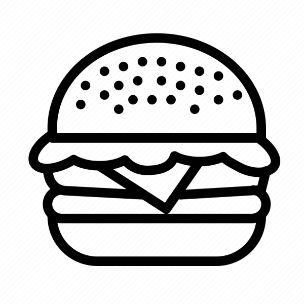 Бургер раскраска