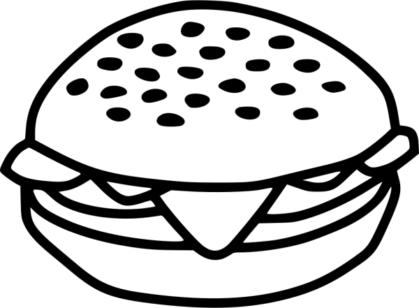 Бургер раскраска
