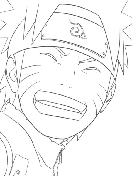 Раскраски аниме Наруто Узумаки
