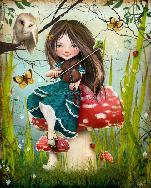 Фотография маленькая художница