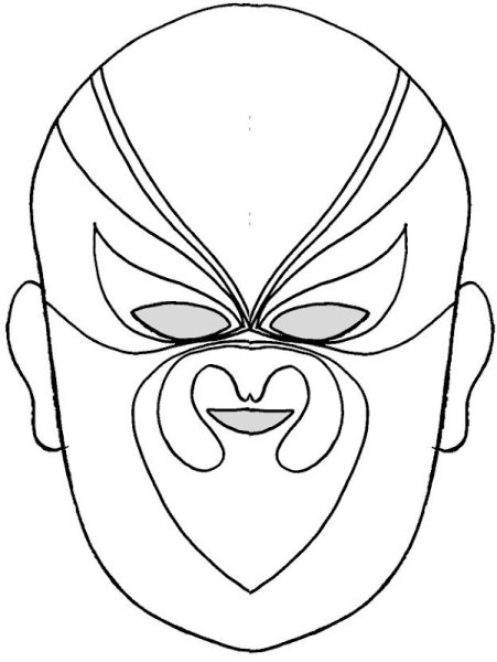 Маска для лица срисовать