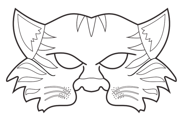 Маска на бумаге