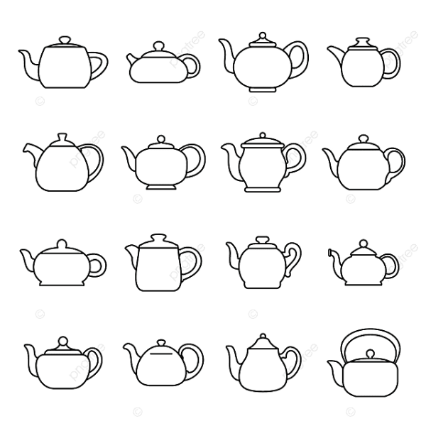 Чайник рисунок небольшой