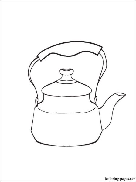 Чайник рисунок