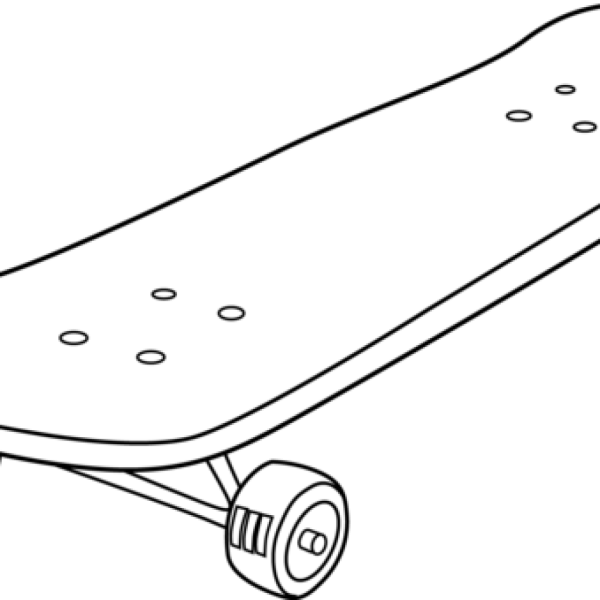 Летающий скейт раскраска для детей