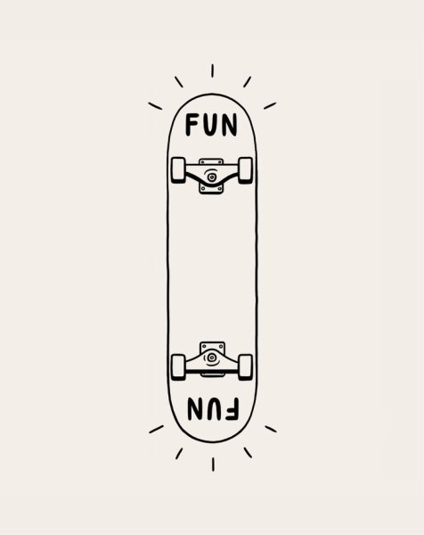 Рисунки для срисовки скейт