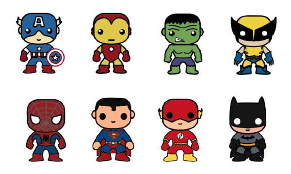 Маленькие герои Марвел