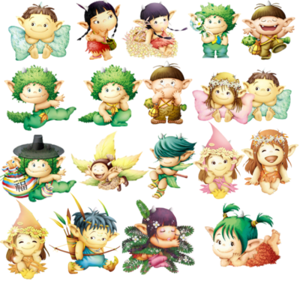 Эльфы мультяшные