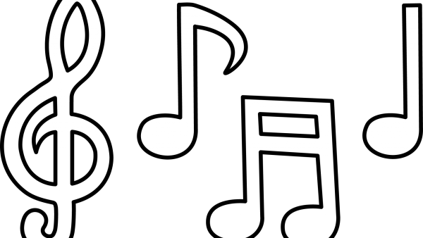 Ноты раскраска