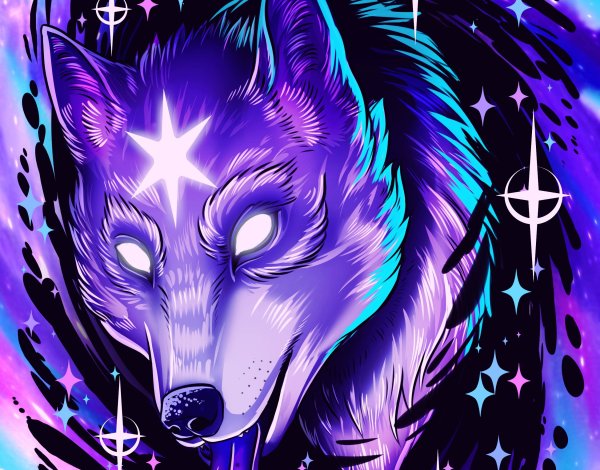 Цветной волк