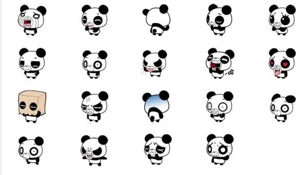 Маленькие рисунки панды