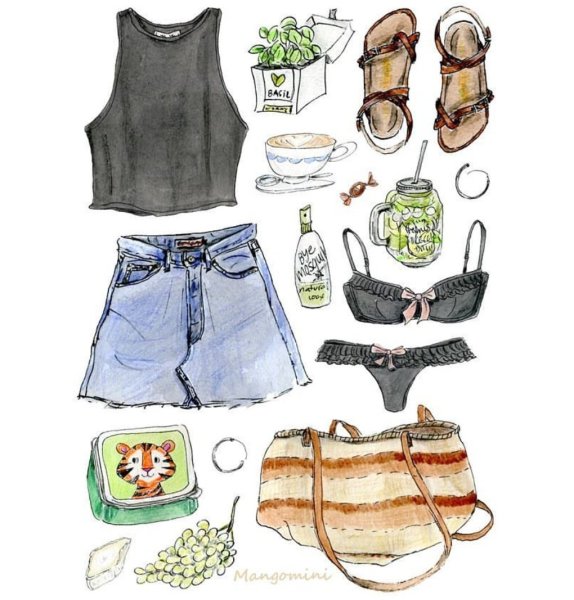 Раскраски девушки в стиле