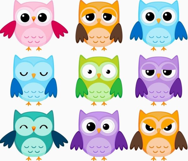 Милые рисунки для срисовки Сова