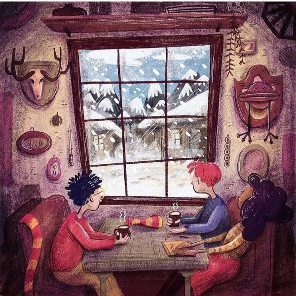 Гарри Поттер зима арт