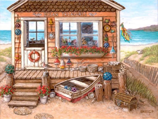 Уютные картины Janet Kruskamp