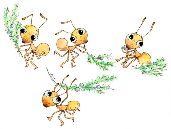 Муравьи мультяшные