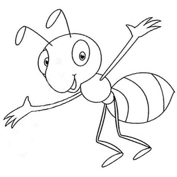 Муравей карандашом для детей