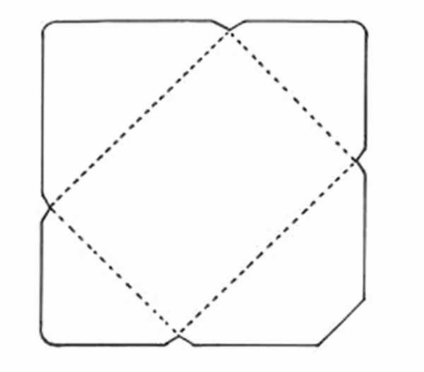 Трафарет конверта