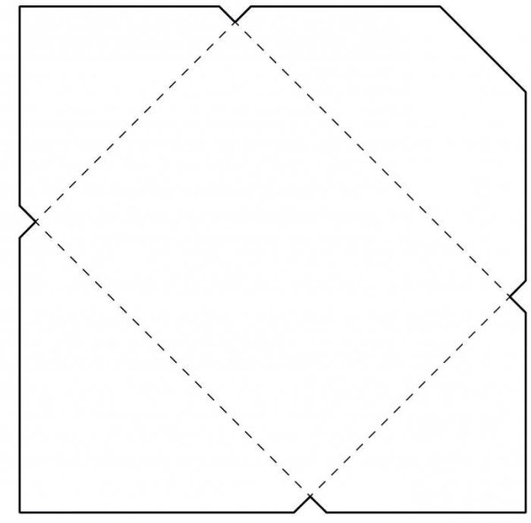 Маленький квадратный конверт