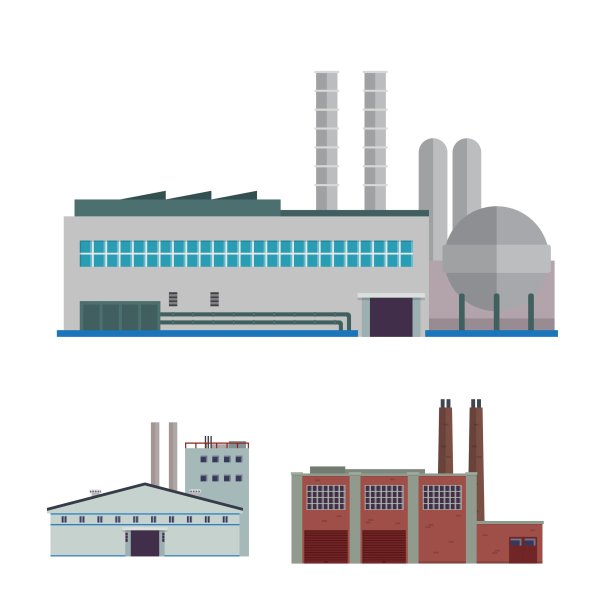 Завод иллюстрация