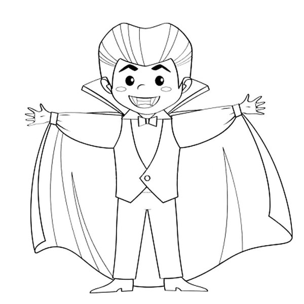 Раскраска Дракула