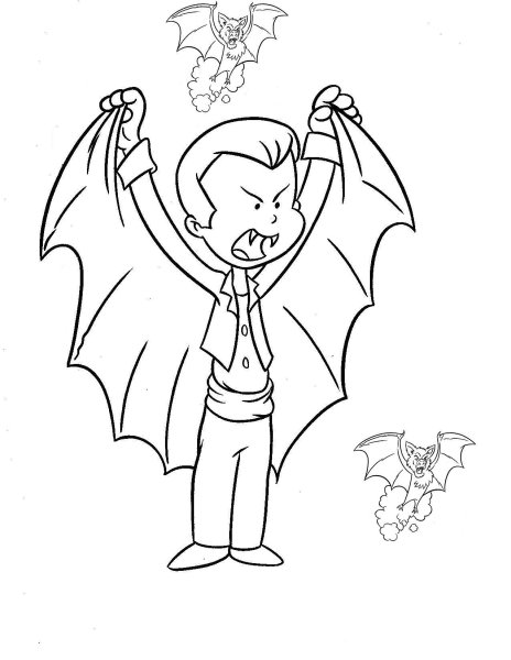 Раскраска вампир