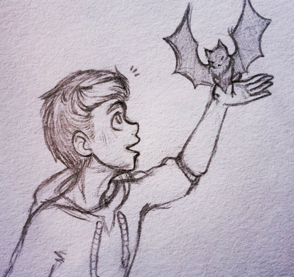 Маленький вампир рисунок