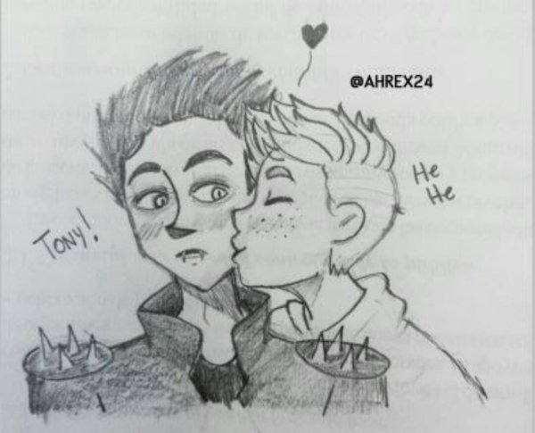 Маленький вампир Рудольф и Тони поцелуй