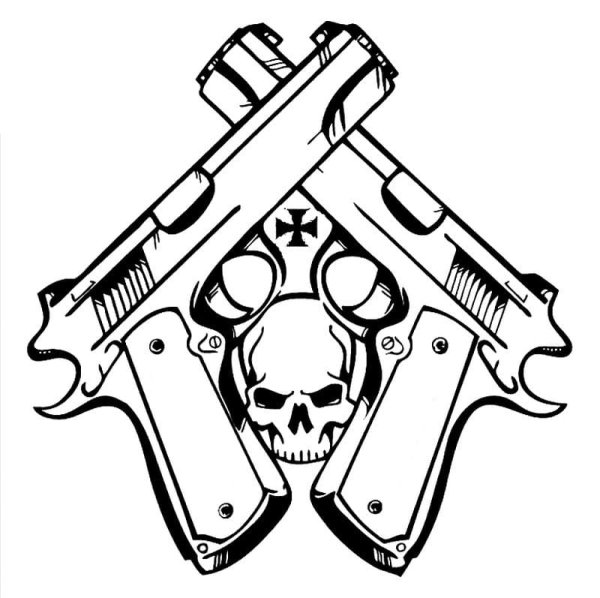 Револьвер зарисовка