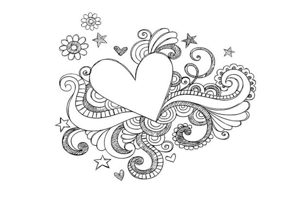 Раскраски антистресс маленькие