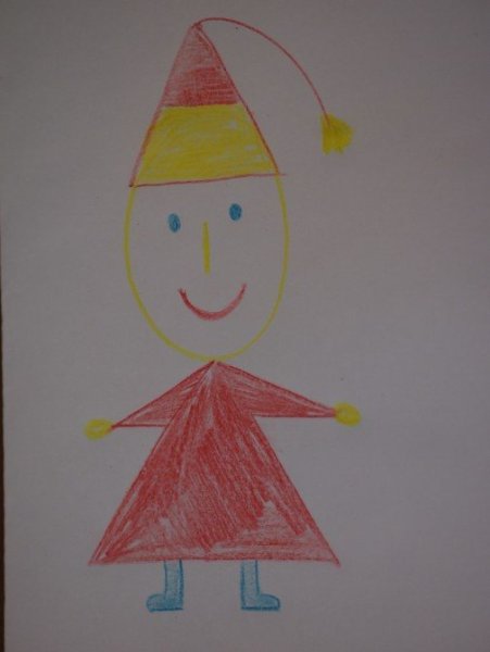 Рисование «маленький гномик» (Комарова т.с., с.42)