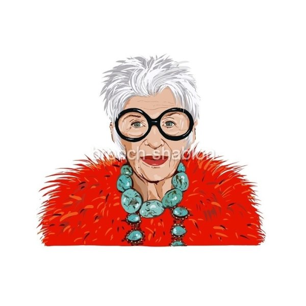 Айрис Апфель принт