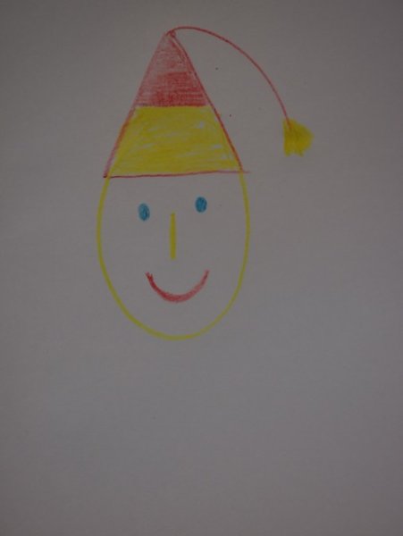 Маленький гномик рисование в средней группе Комарова