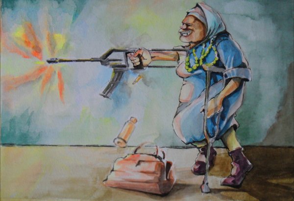 Злая бабка с ружьем