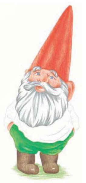 Маленький гномик рисование в средней группе Комарова