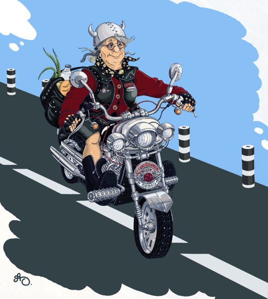 Бабки байкерши